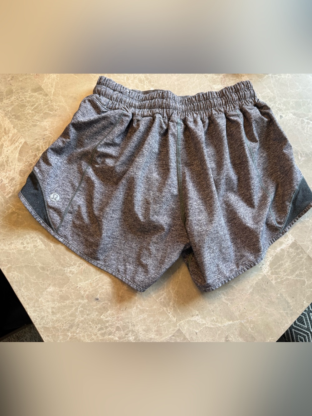 Lululemon Hotty Hot Shorts in Heather Lux Multi Heathered Black Size 4 - Picture 5 of 12